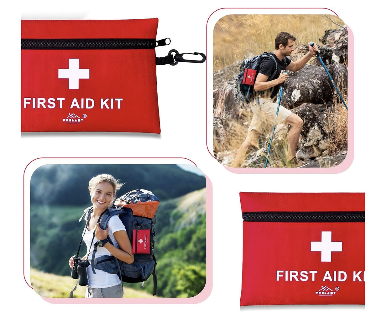 152-piece travel first aid kit for outdoor activities
