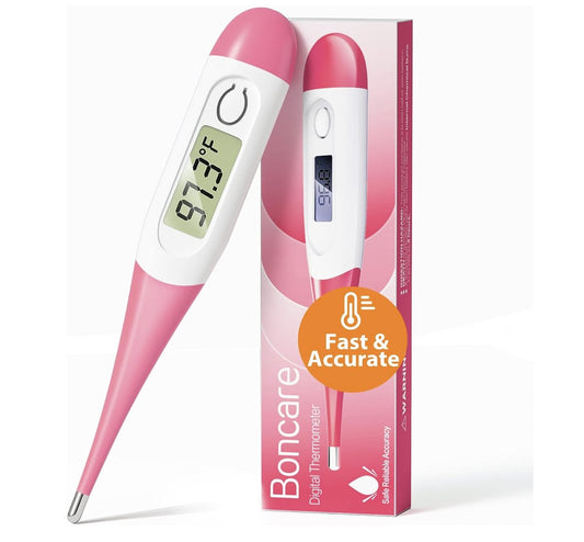 Boncare Digital Thermometers — Pink 10-Second Oral Thermometer