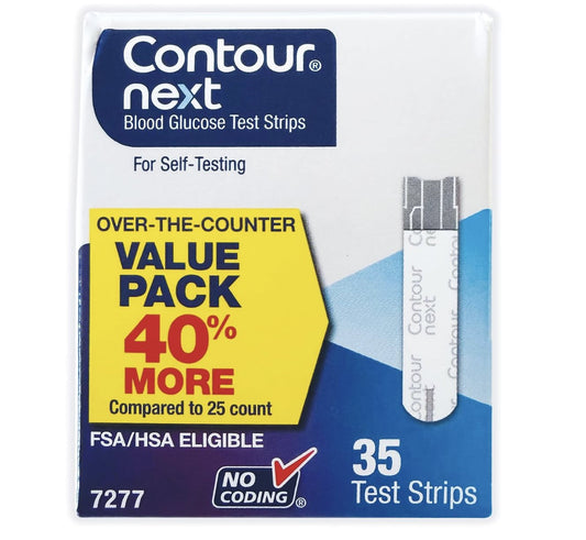 Blood Glucose Test Strips — Contour Next — 35 Strips