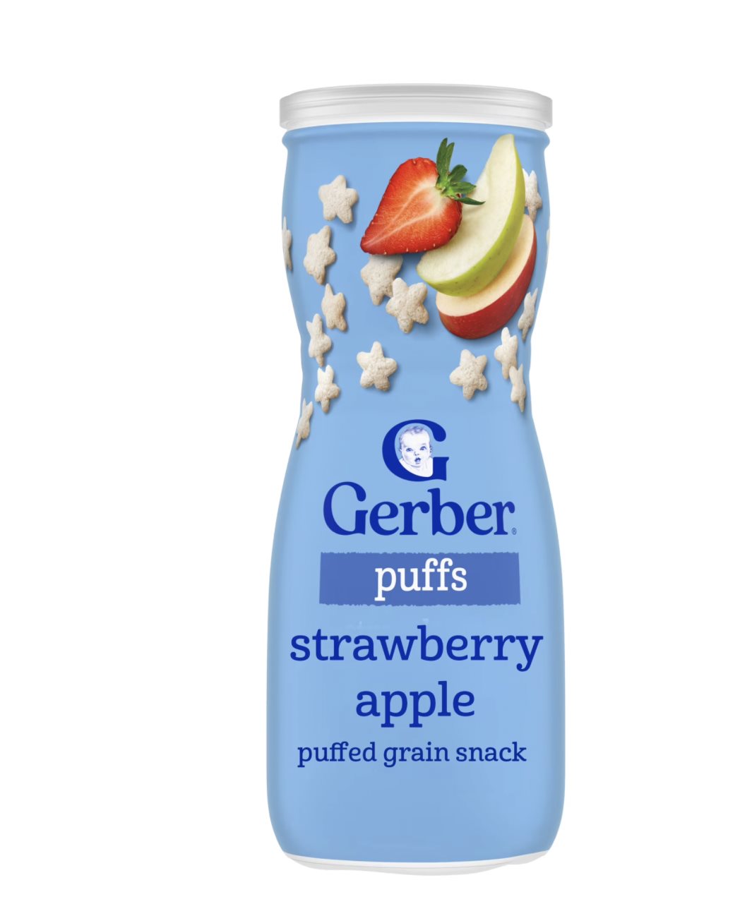 Gerber Baby Cereals & Puffs — Strawberry Apple Puffs — 1.48 oz