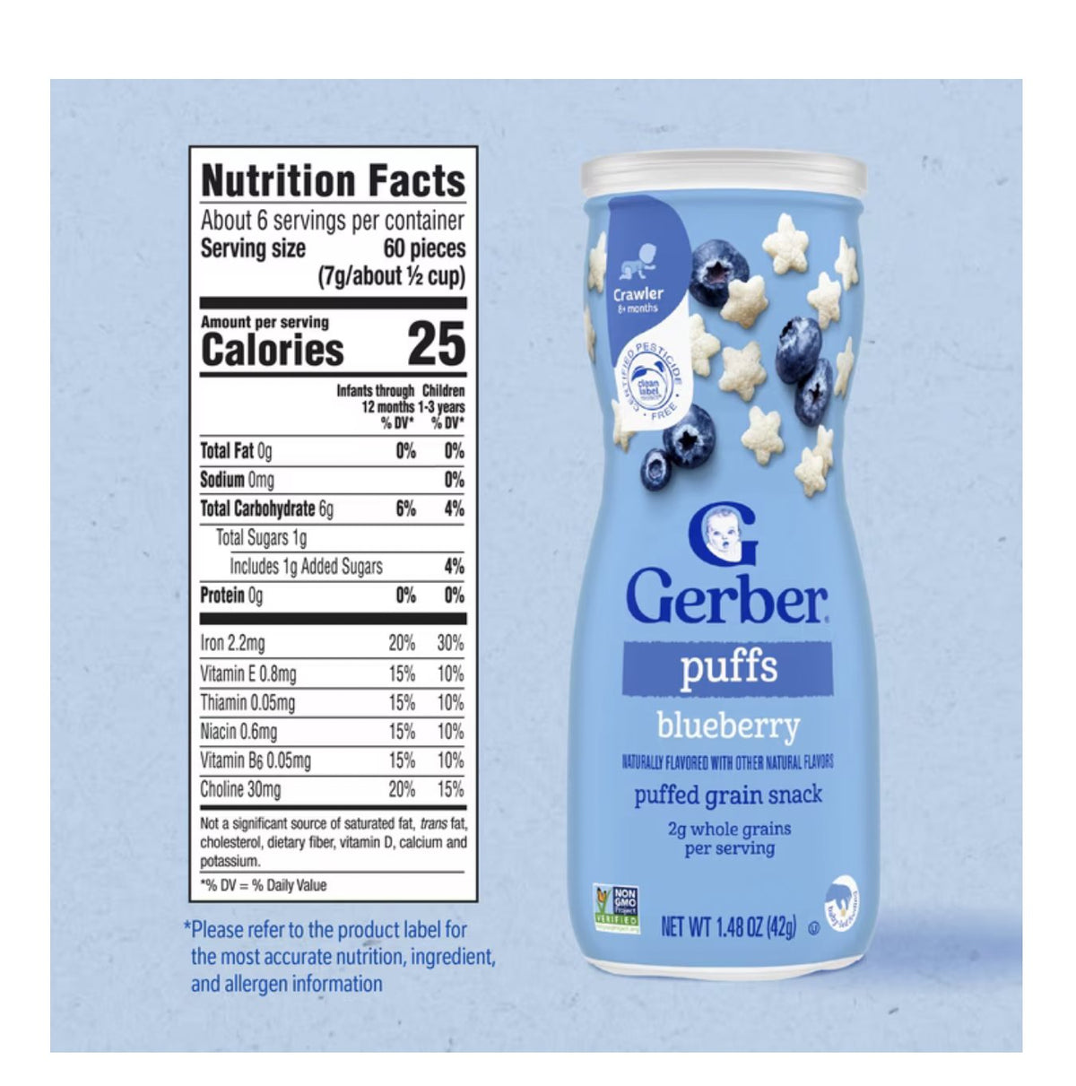 Gerber Blueberry Puffs – product detail view 4