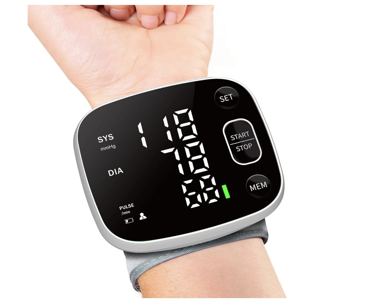 Blood Pressure Monitors — Rechargeable Wrist Monitor with Carrying Case