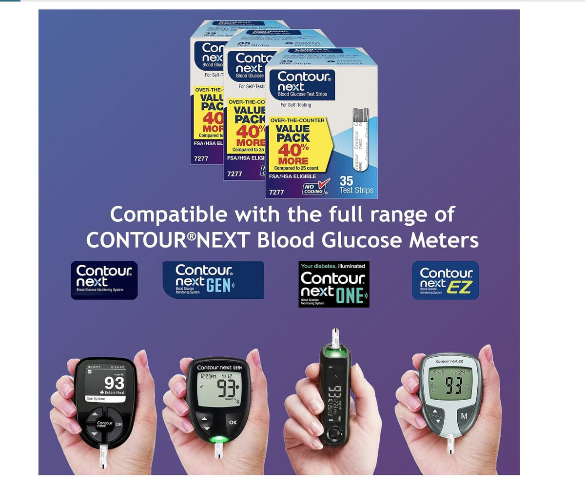 Contour Next test strip compatibility with Contour blood glucose meters