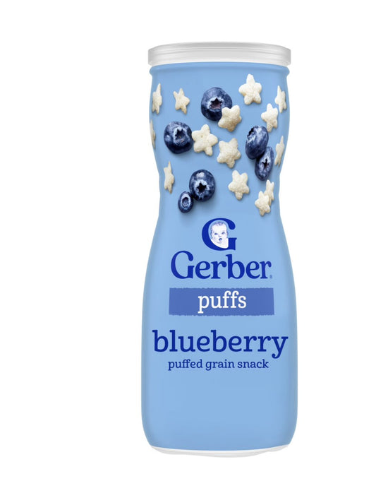 Gerber Baby Cereals & Puffs — Blueberry Puffs — 1.48 oz
