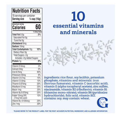 Gerber rice baby cereal – product detail view 7