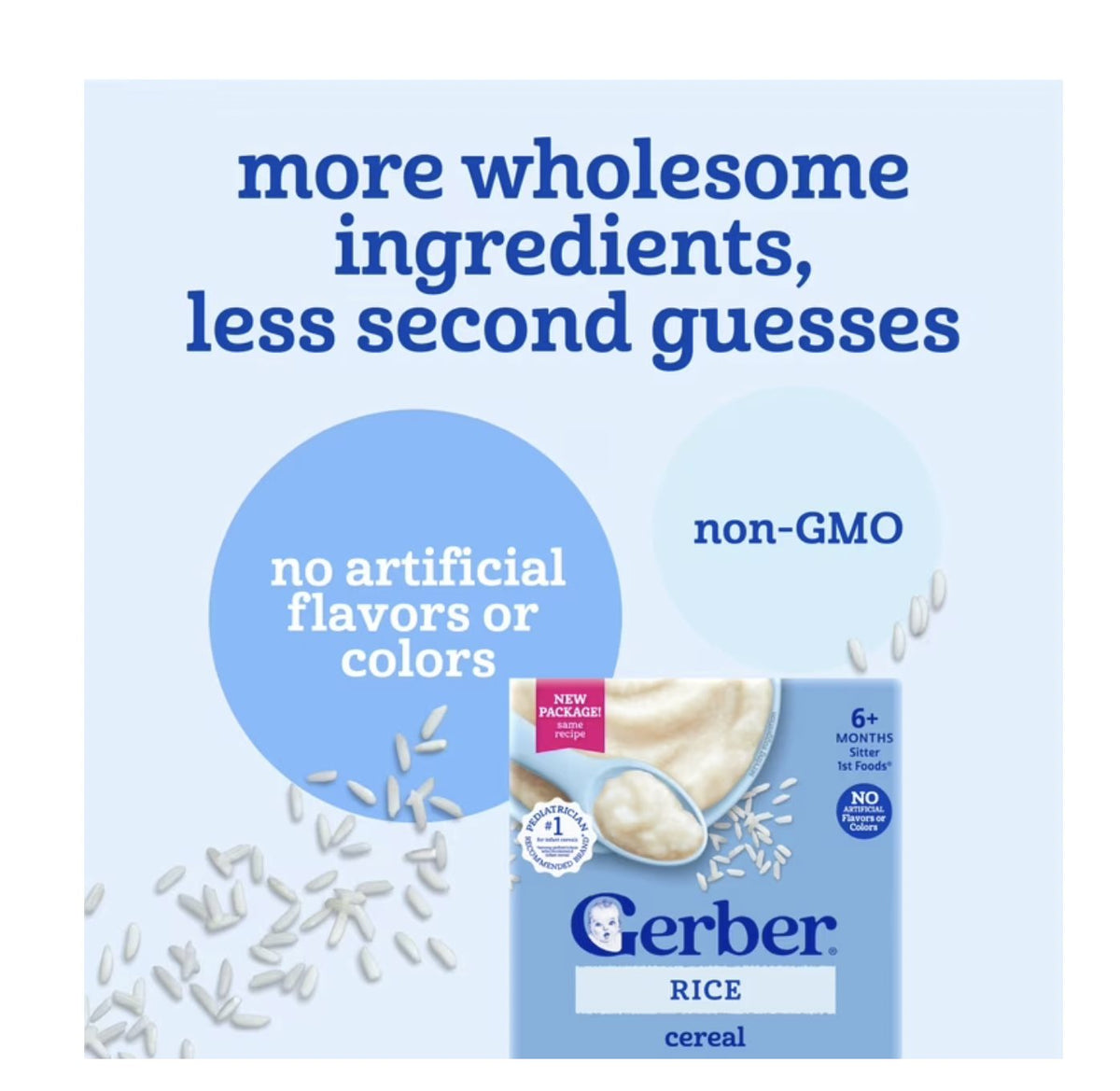 Gerber rice baby cereal – product detail view 8