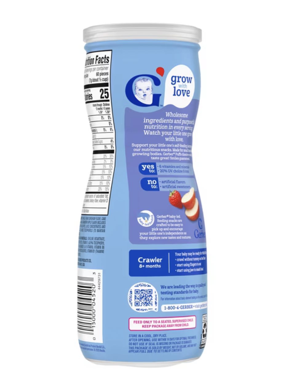 Gerber Strawberry Apple Puffs – product detail view 6