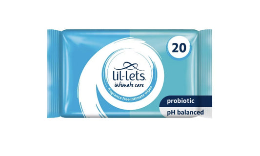 Women's Intimate Care — Lil-Lets Sensitive Intimate Wipes — 20 Wipes