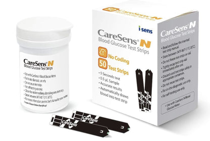Blood Glucose Test Strips — CareSens N — 100 Strips (2 × 50)