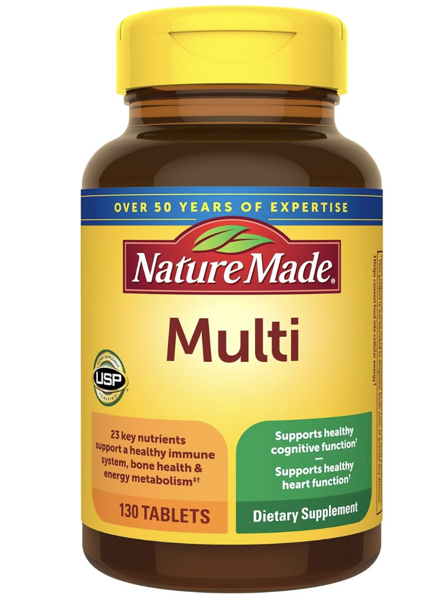 Nature Made Multivitamin with Iron — 130 Tablets