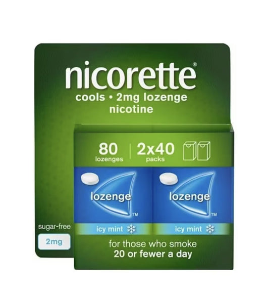 Nicorette Gum & Lozenges — Cool Mint Lozenges — 2 mg, 80 Lozenges