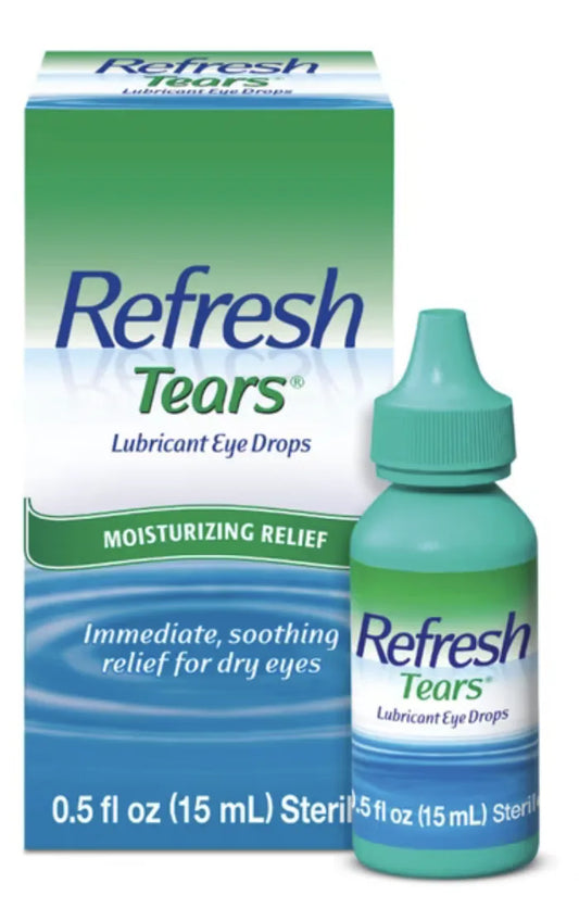 Refresh Tears Lubricating Eye Drops — Single Bottle — 15 ml