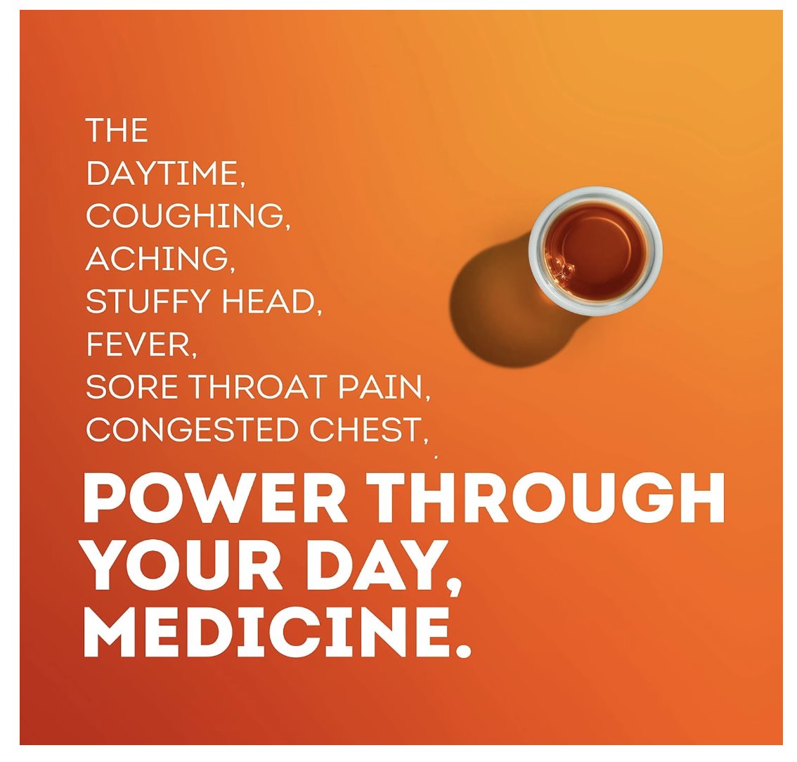 Vicks DayQuil Severe – daytime cold and flu product information graphic